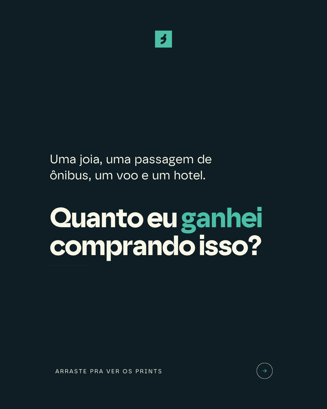 R$ 335,51 voltaram de quatro compras que eu faria de qualquer jeito. 

Joia, ônibus, avião e hotel, tudo no preço de sempre, tudo com print e status no app. 

Sua próxima compra grande pode fazer essa conta pra você: abra a SATS antes e teste! 

* Booking está pausado atualmente, hoje a categoria viagem tem Trip.com, Decolar, Expedia e outros. 

#satscapital #bitcoin #cashback #cashbackembitcoin #investback #economiadigital #bitcoinparatodos #aprendendosobrebitcoin